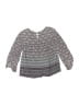 Forever 21 Gray Long Sleeve Blouse Size 5 - 6 - photo 2