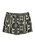 Ann Taylor LOFT Outlet 100% Polyester Animal Print Black Shorts Size 0 - photo 1