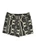 Ann Taylor LOFT Outlet 100% Polyester Animal Print Black Shorts Size 0 - photo 2