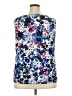Roz & Ali 100% Polyester Blue Sleeveless Blouse Size 2X - photo 2