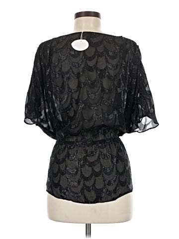 Rachel Zoe Short Sleeve Silk Top (view 2)