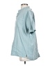 Assorted Brands Teal Short Sleeve Button-Down Shirt Size S (estimated) - photo 5