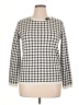 Jones New York Signature Checkered-gingham White Pullover Sweater Size XL - photo 1