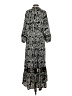 Chico's 100% Polyester Paisley Black Casual Dress Size Sm (0.5) - photo 2