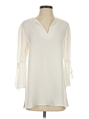 Lafayette 148 New York 3/4 Sleeve Silk Top (view 1)