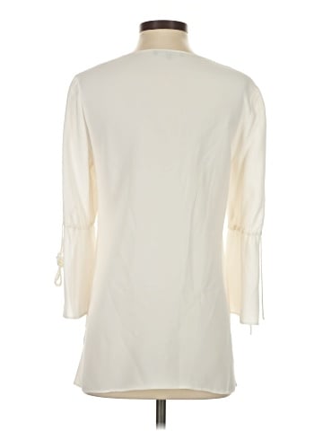 Lafayette 148 New York 3/4 Sleeve Silk Top (view 2)