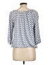 MICHAEL Michael Kors Blue 3/4 Sleeve Blouse Size L - photo 2