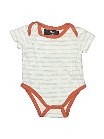 7 For All Mankind Short Sleeve Onesie (view 1)