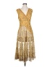 Max Studio Paisley Gold Cocktail Dress Size S - photo 1