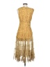 Max Studio Paisley Gold Cocktail Dress Size S - photo 2