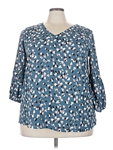 Collective Concepts 3/4 Sleeve Blouse (view 1)