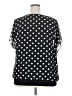 VIISHOW Polka Dots Black Short Sleeve Blouse Size 2X - photo 2