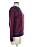 Summer and Sage Chevron-herringbone Burgundy Pullover Sweater Size M - photo 4