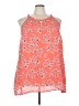 Torrid 100% Polyester Print Orange Sleeveless Blouse Size 5X Plus (6) - photo 1
