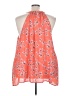 Torrid 100% Polyester Print Orange Sleeveless Blouse Size 5X Plus (6) - photo 2