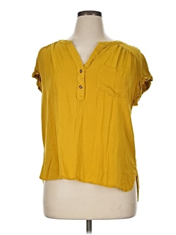Rose + Olive Short Sleeve Blouse (view 1)