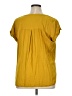 Rose + Olive Yellow Short Sleeve Blouse Size XL - photo 2