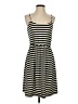 AB Studio Stripes Black Casual Dress Size 4 - photo 1