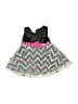 Real Love 100% Polyester Chevron-herringbone Gray Dress 9-12 MO / 12 MO - photo 1