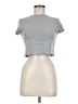 Topshop Gray Short Sleeve Turtleneck Size 8 - photo 1