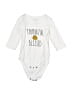 Rae Dunn White Long Sleeve Onesie Size 6-9 mo - photo 1