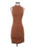 Express Solid Brown Casual Dress Size XS - photo 1