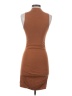 Express Solid Brown Casual Dress Size XS - photo 2
