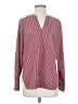 CAbi 100% Polyester Stripes Red Long Sleeve Blouse Size S - photo 1