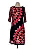 Sandra Darren Print Black Casual Dress Size 10 - photo 1