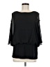 MSK 100% Polyester Black 3/4 Sleeve Blouse Size M - photo 1