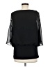 MSK 100% Polyester Black 3/4 Sleeve Blouse Size M - photo 2