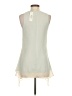 Sans Souci 100% Polyester Green Sleeveless Blouse Size S - photo 2