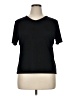 Laura Scott Black Short Sleeve Top Size XL - photo 1