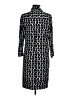 Donna Morgan Graphic Black Casual Dress Size 8 - photo 2