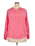 Unbranded 100% Rayon Pink Long Sleeve Blouse Size 2X (estimated) - photo 1