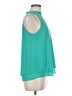 Naked Zebra 100% Polyester Teal Sleeveless Blouse Size M - photo 4