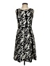 Melonie T 100% Polyester Graphic Black Casual Dress Size 4 - photo 1