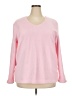 Basic Editions 100% Polyester Pink Pullover Sweater Size XXL - photo 1