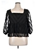 Just Female 100% Polyester Black 3/4 Sleeve Blouse Size EU (FR) 38 / US 6 - photo 1