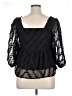 Just Female 100% Polyester Black 3/4 Sleeve Blouse Size EU (FR) 38 / US 6 - photo 2