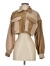 Shein 100% Polyester Color Block Brown Long Sleeve Blouse Size 2 - photo 1
