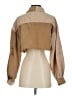 Shein 100% Polyester Color Block Brown Long Sleeve Blouse Size 2 - photo 2