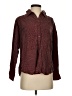 Current/Elliott 100% Lyocell Tweed Burgundy Long Sleeve Button-Down Shirt Size 2 - photo 1