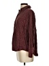 Current/Elliott 100% Lyocell Tweed Burgundy Long Sleeve Button-Down Shirt Size 2 - photo 5