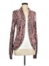 Boston Proper Animal Print Pink Cardigan Size M - photo 1