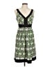 Trulli Print Green Cocktail Dress Size 8 - photo 1