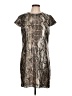 Unbranded 100% Polyester Animal Print Brown Casual Dress Size 12 - photo 1