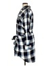 Aqua 100% Rayon Plaid Blue Long Sleeve Button-Down Shirt Size XL - photo 5