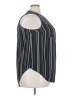 Torrid 100% Polyester Stripes Black Sleeveless Blouse Size (2) - photo 4