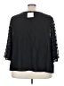 Shein 100% Polyester Black 3/4 Sleeve Blouse Size 24 - 26 - photo 2